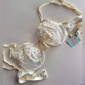 La Perla Vintage Elegant Cream bridal Lace Bra
